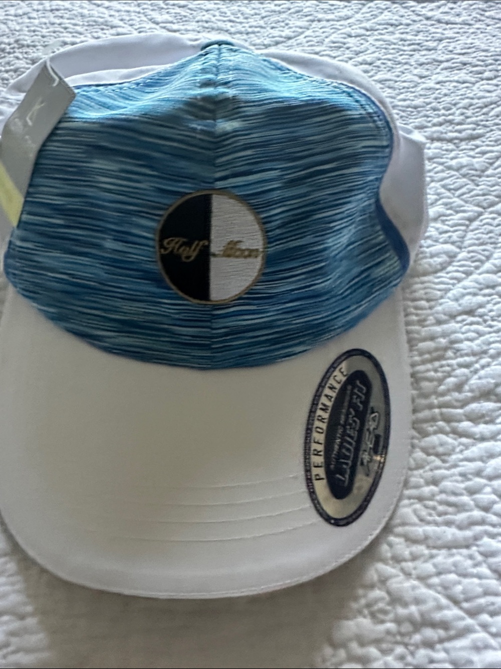 KJUS Blue and White Performance Visor